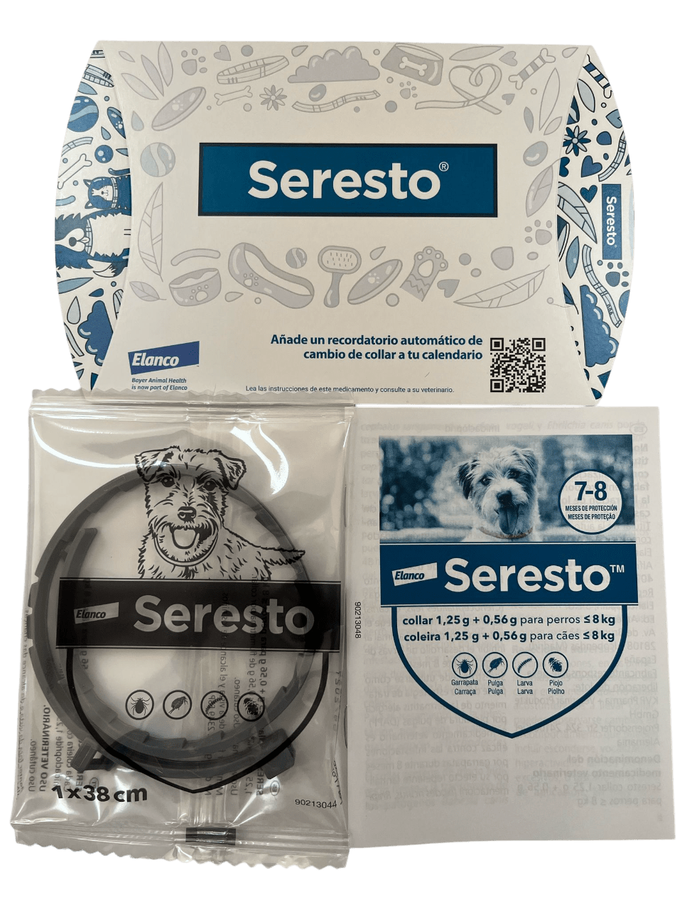 Collar Seresto antiparasitario para perros pequeños de menos de 8 kg