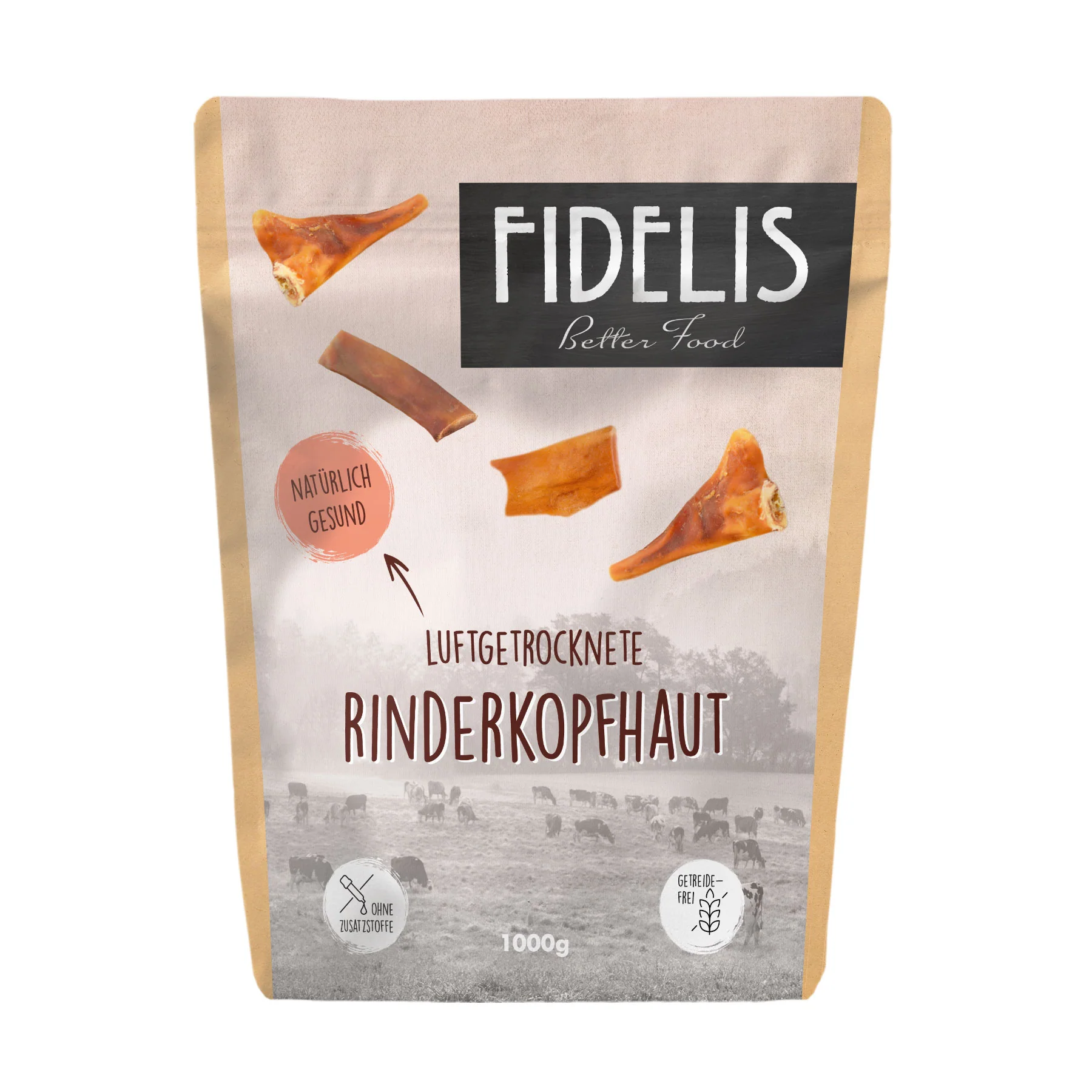 Fidelis Snack de cortezas de ternera natural para perros - Imagen 2