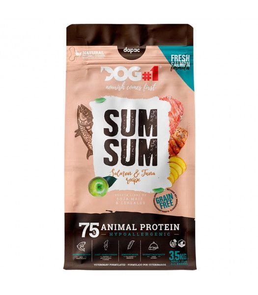 DOG#1 Sum Sum Grain Free Salmón y Atún pienso natural 3,5kg