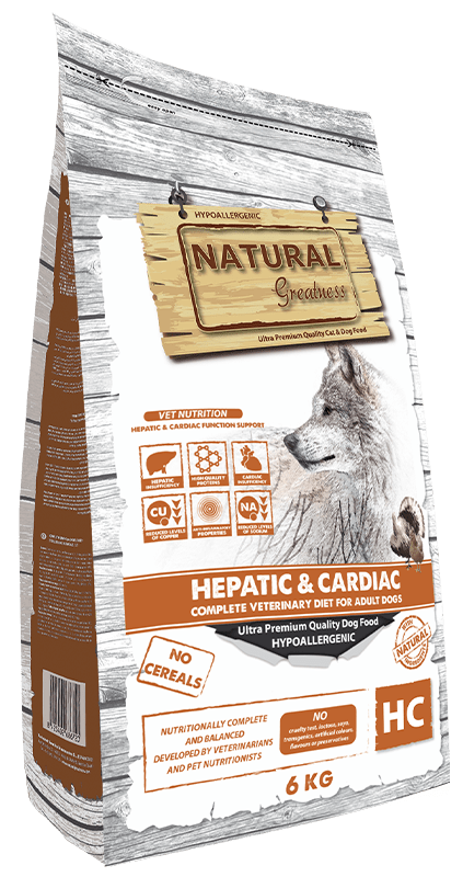 Natural Greatness Vet Diet Hepatic & Cardiac pienso veterinario para perros