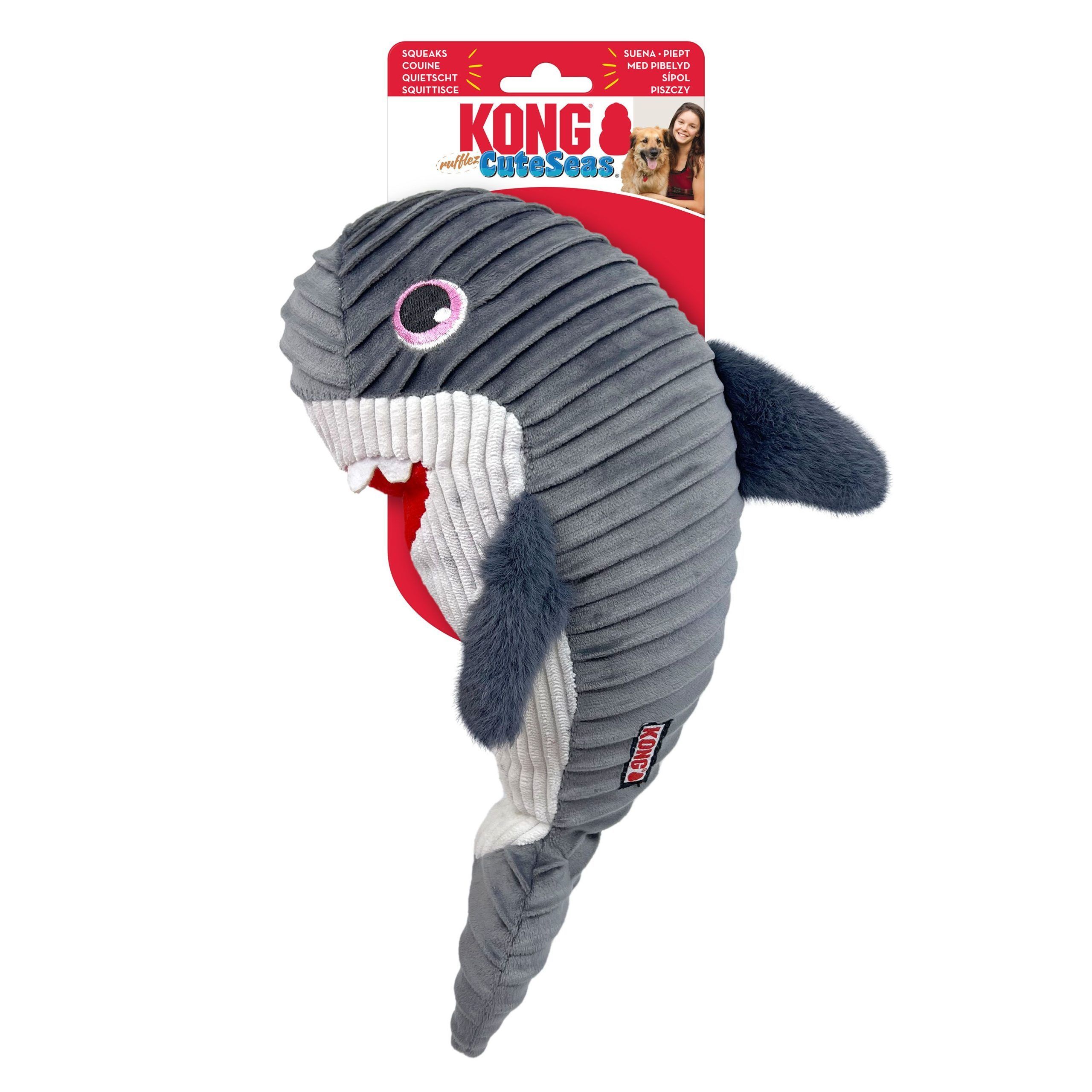 Kong Cuteseas Rufflez Shark M/L - Imagen 4