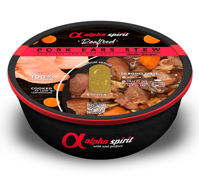 Alpha Spirit Estofado Oreja de Cerdo para perros 280g