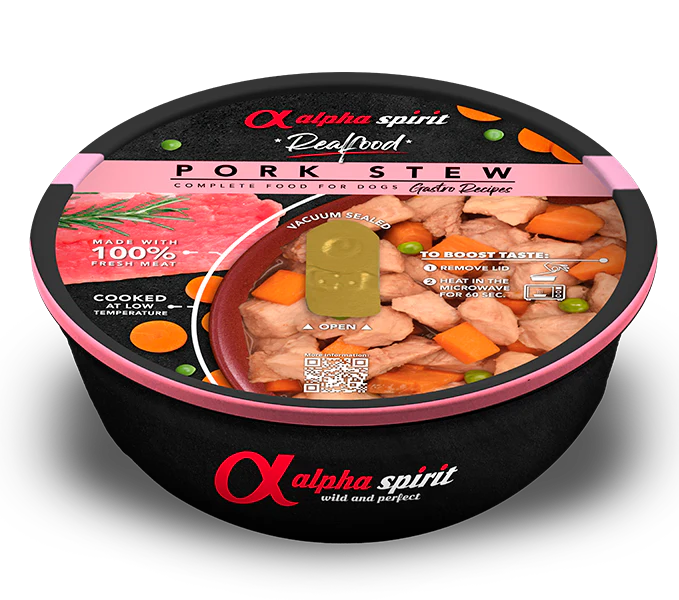 Alpha Spirit Estofado de Cerdo para perros 280g