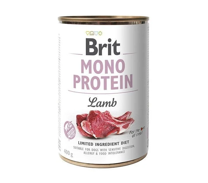 Brit Mono Protein Cordero lata monoproteica para perros 400g