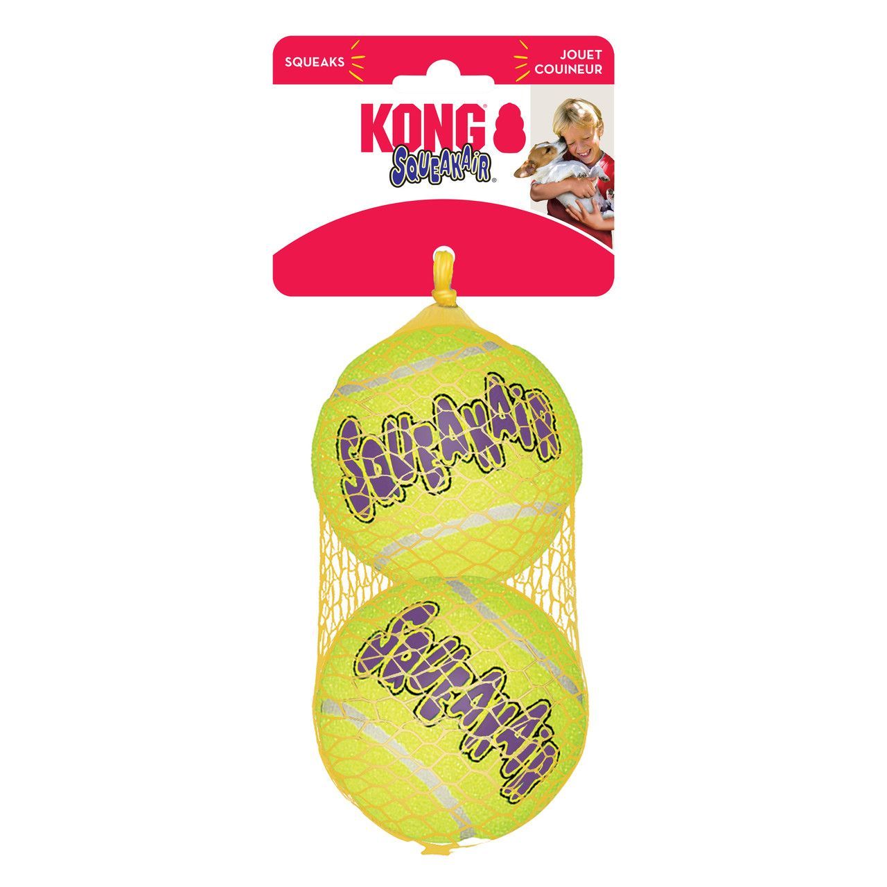 KONG SqueakAir Ball L pack 2 pelotas