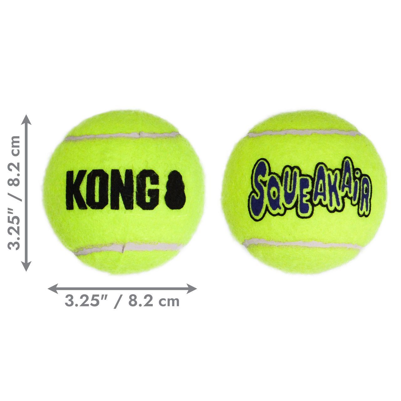 KONG SqueakAir Ball L – Pack de 2 Pelotas con Sonido para Perros - Imagen 2