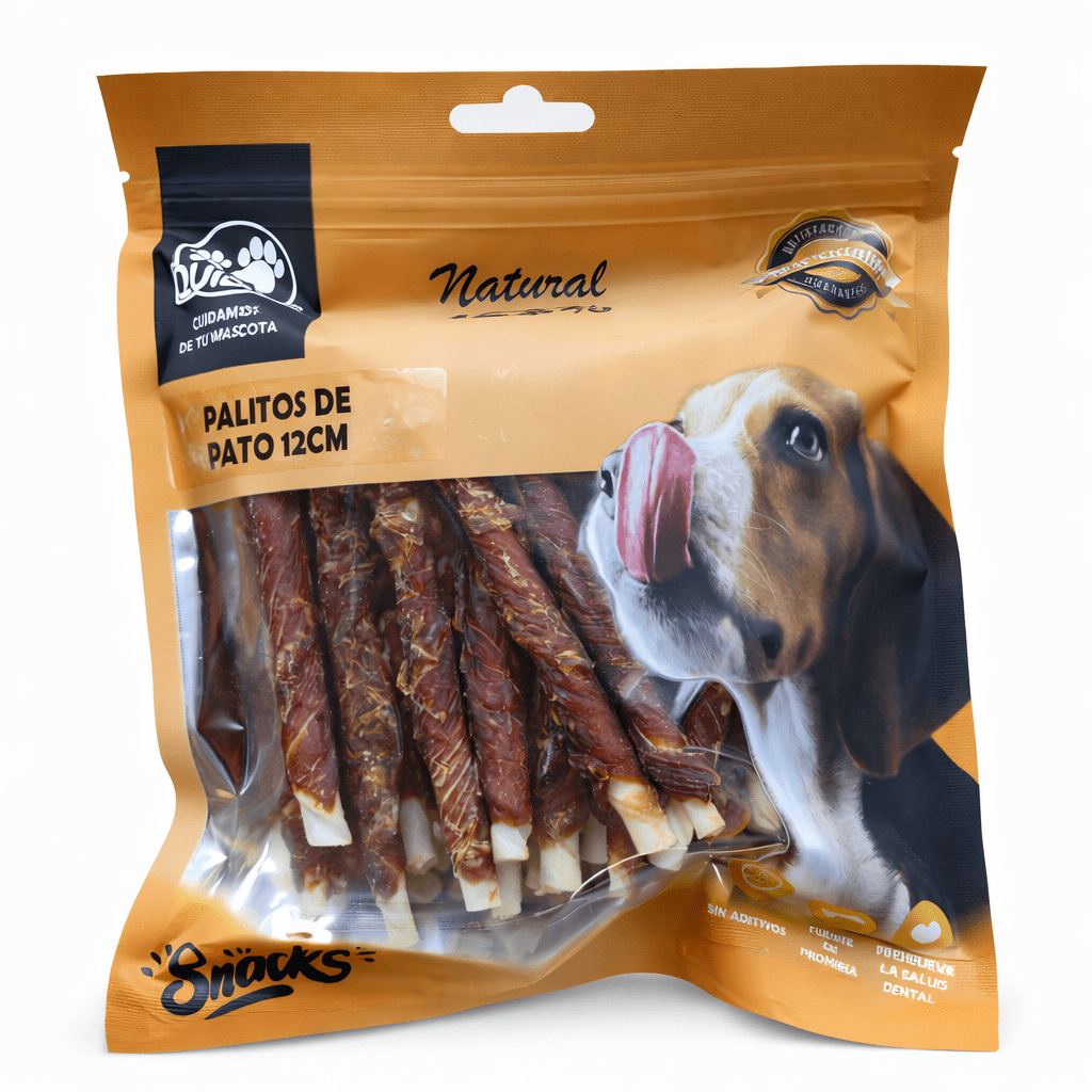 quibro palitos de pato 12 cm snack para perros