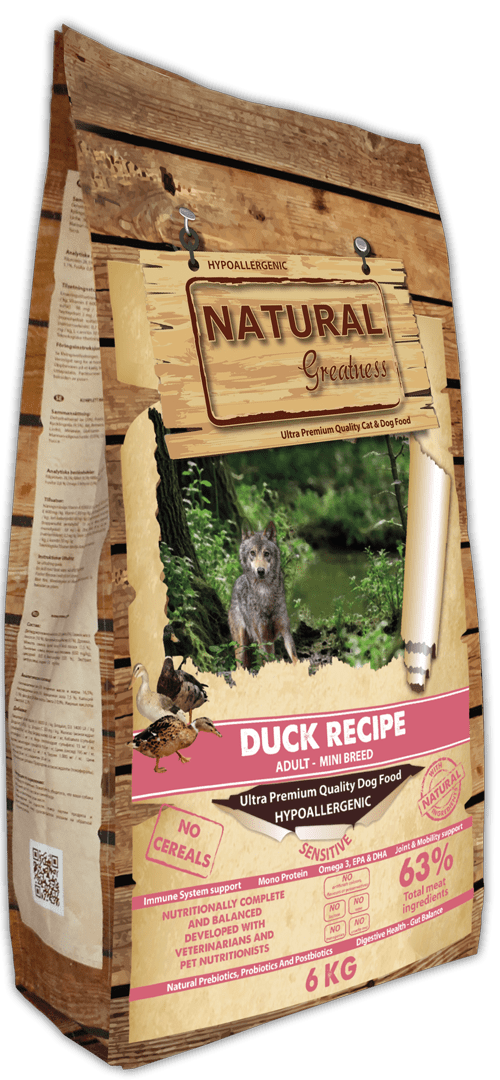 Natural Greatness Receta de Pato Mini – Pienso grain free para perros