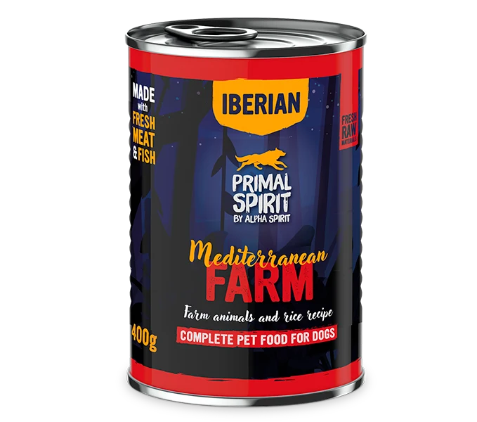 primal nordic mediterranean farm 400g alimento húmedo para perros